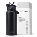 DIYORA 32oz Insulated Stainless Steel Water Bottle