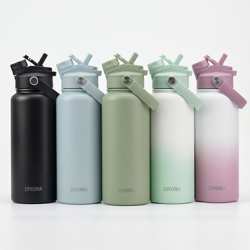 DIYORA 32oz Insulated Stainless Steel Water Bottle